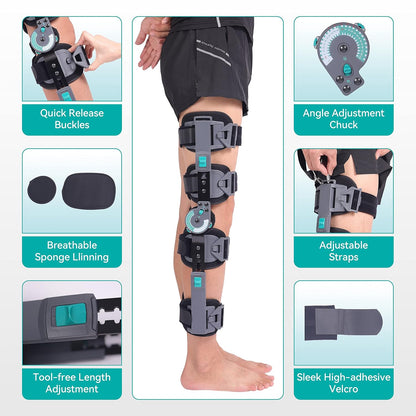 Orthomen hinged post-op knee brace