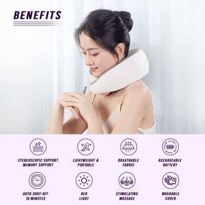 Heated Memory Foam Neck Pillow