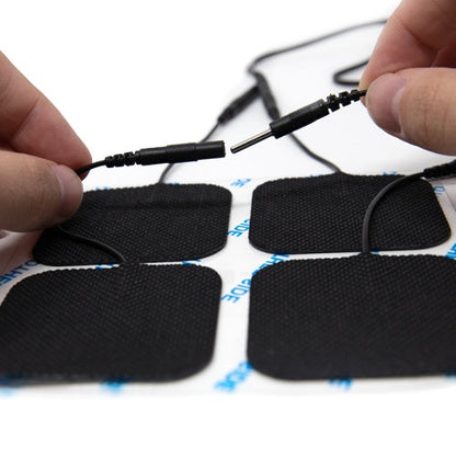 Connecting lead wires to square electrode pads