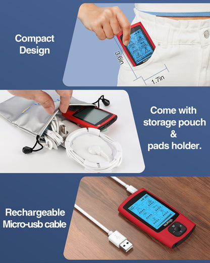 Recharges over micro-USB and comes with a storage pouch and pad holder