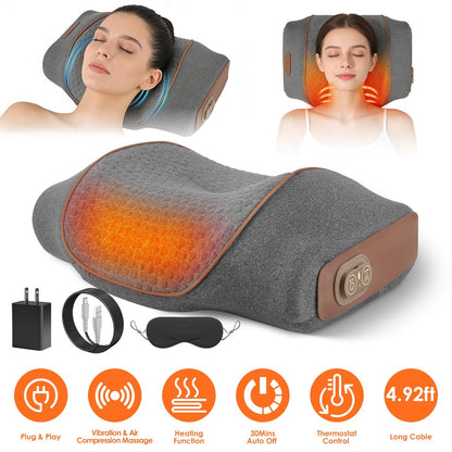 3-in-1 Heated Neck Pillow with Air Compression
