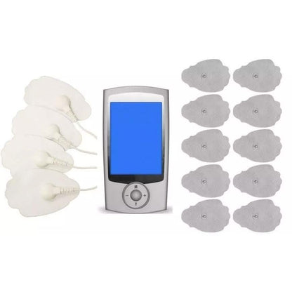 16-mode TENS unit with lead wires and extra electrode pads